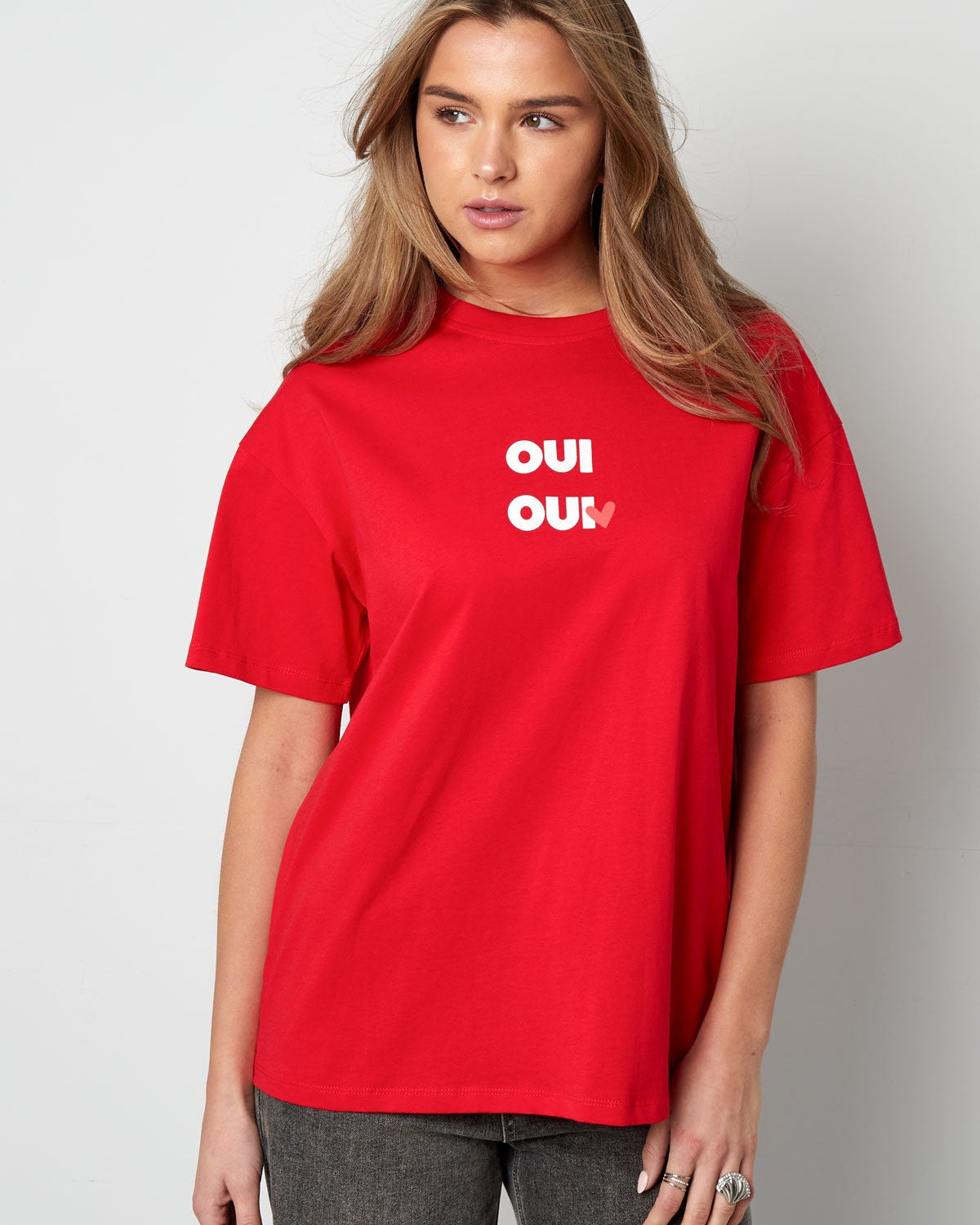 T-shirt Oui Oui - wit