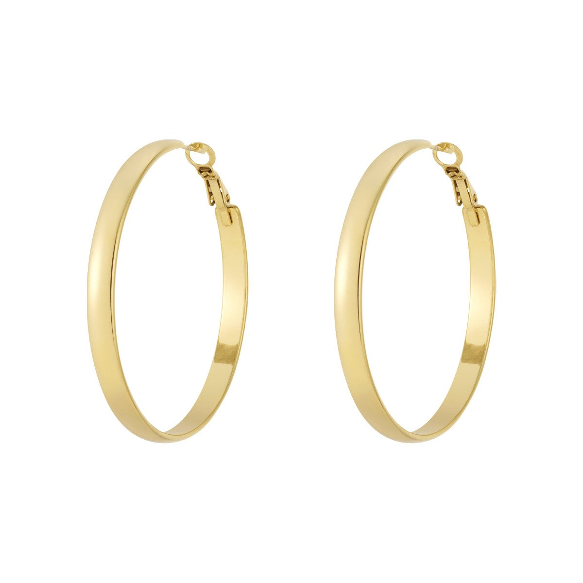 Basic hoop oorbellen - goud