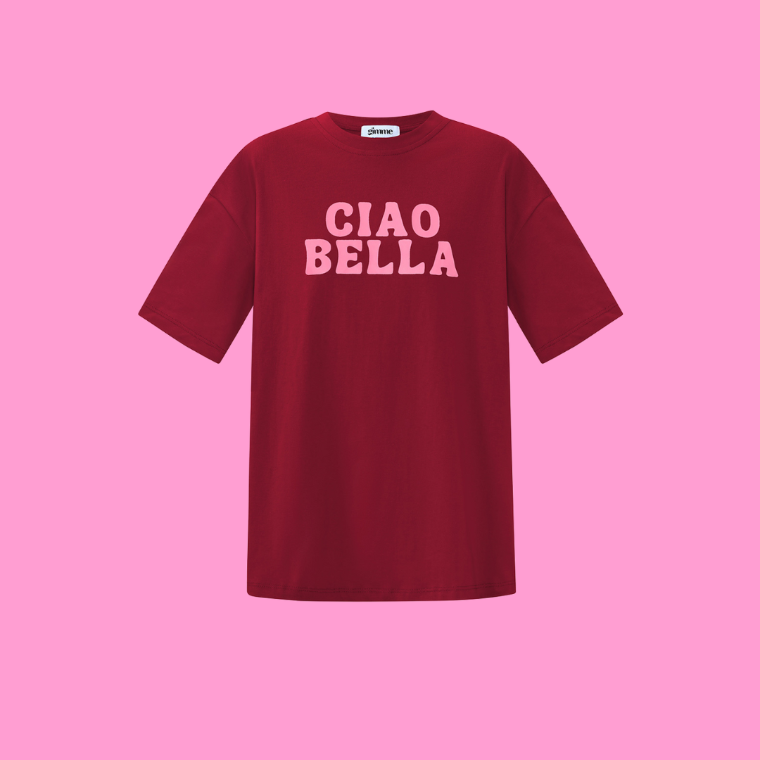 T-shirt Ciao Bella - Rood
