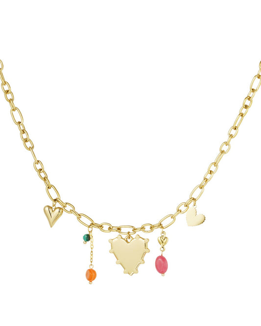 Ketting variety of Love - goud