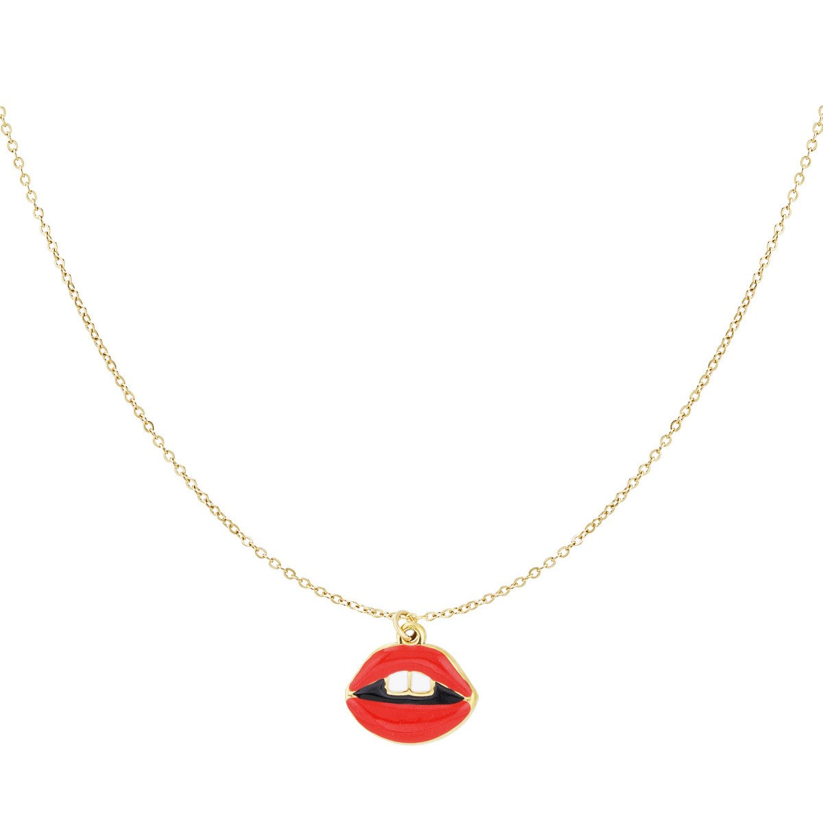 Ketting Lips - goud