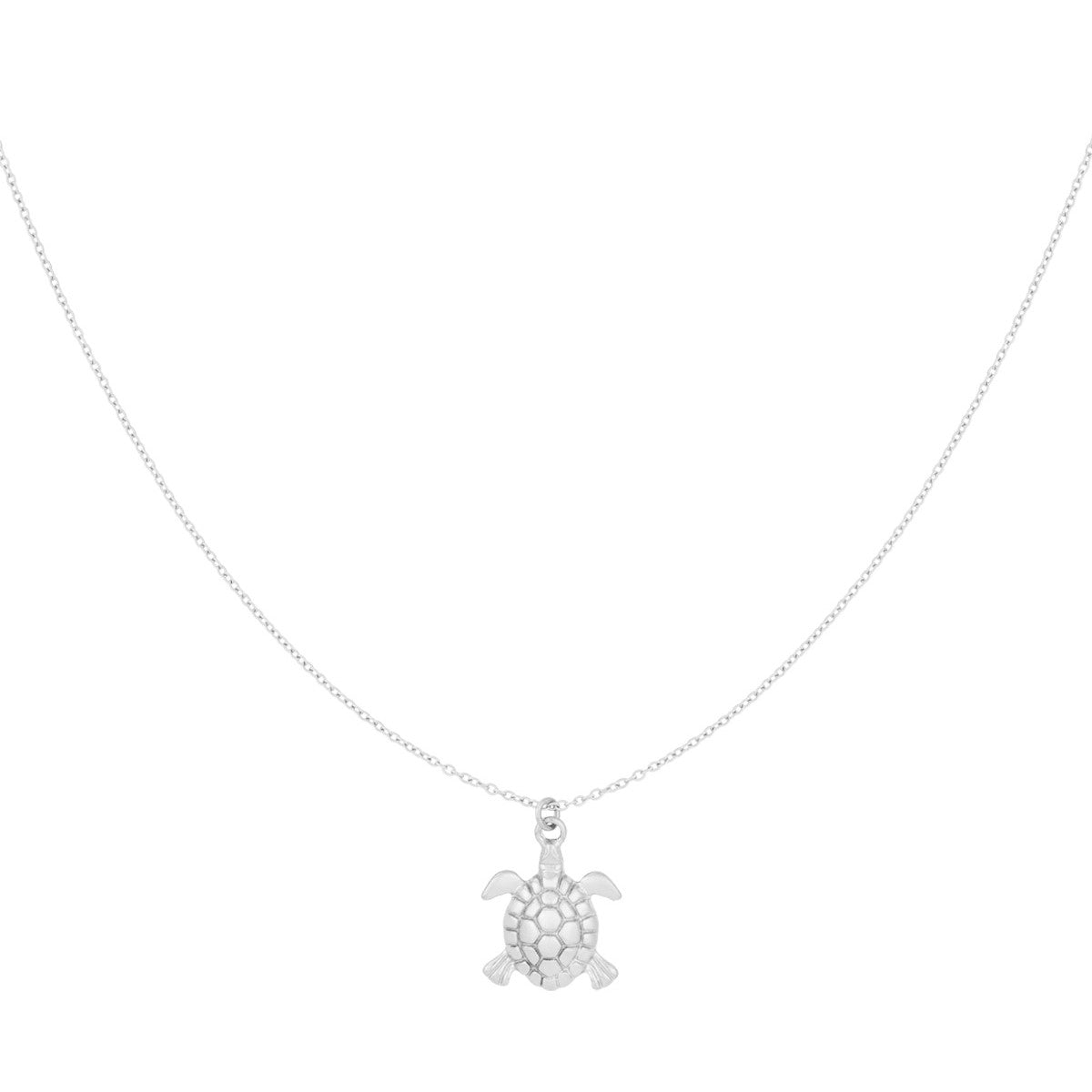 Ketting Turtle - Zilver