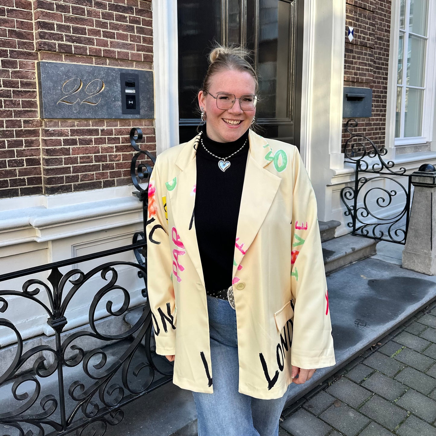 Blazer funky - geel