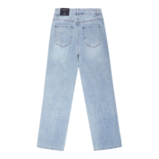 Jeans Laulia loose fit - licht blauw (extra long)
