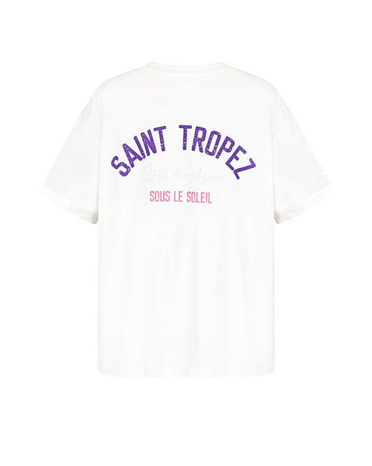 T-shirt Saint tropez - wit