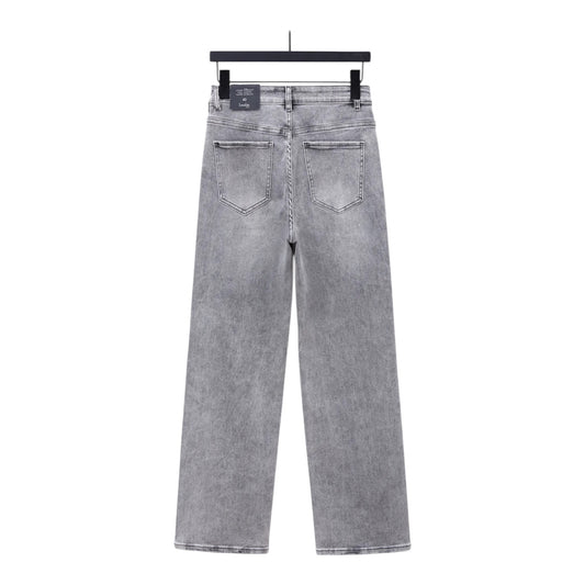 Jeans Laulia loose fit - grijs