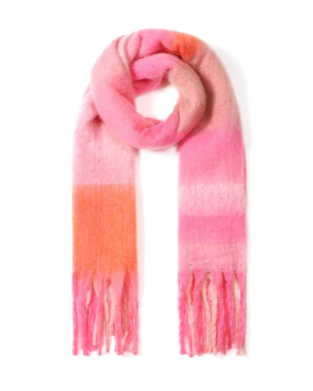 Sjaal kleurrijk - roze