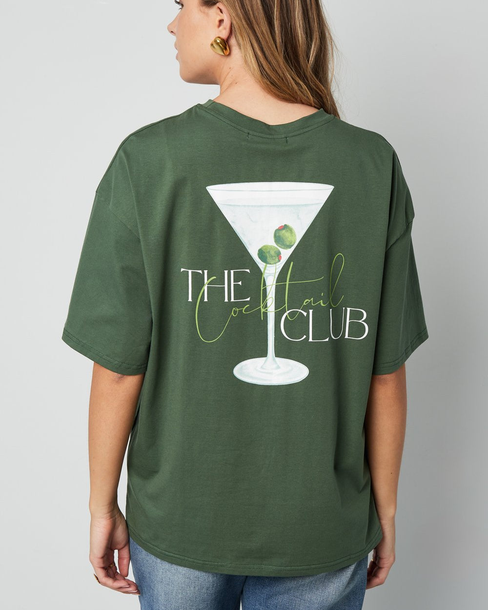 T-shirt Cocktail club - groen