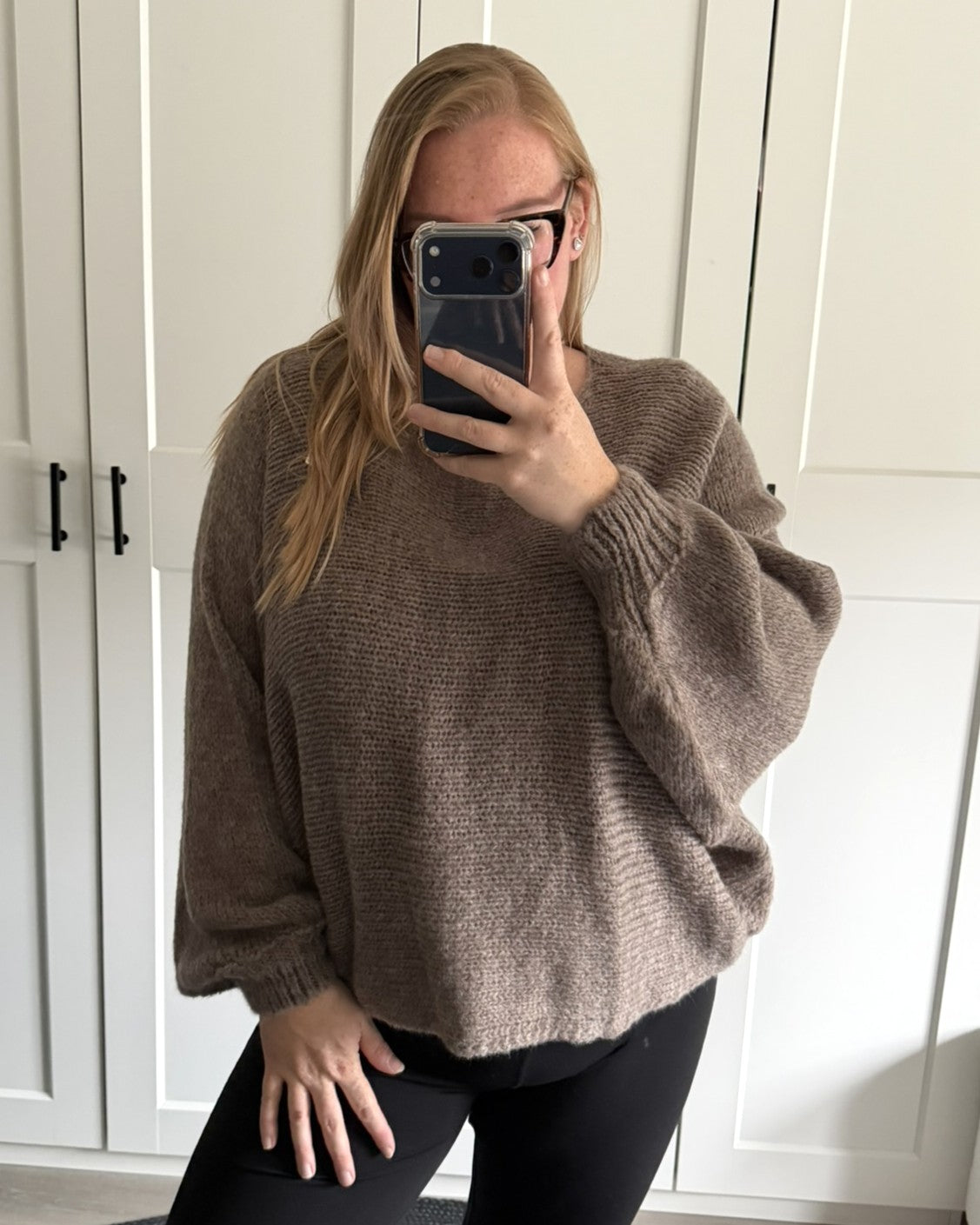 Basic top Ro - taupe