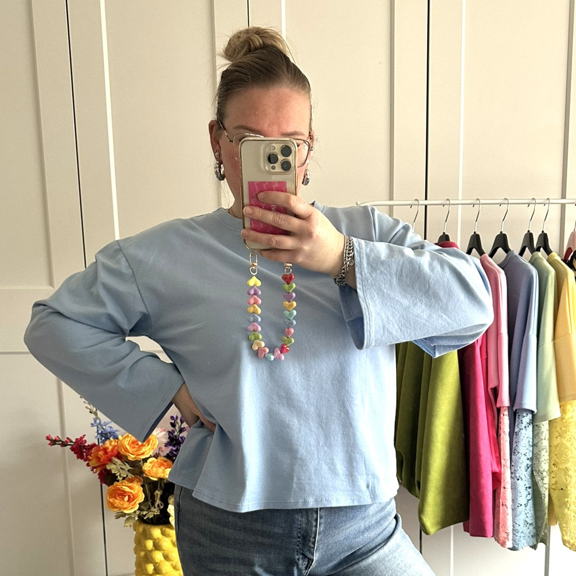 Basic longsleeve - blauw