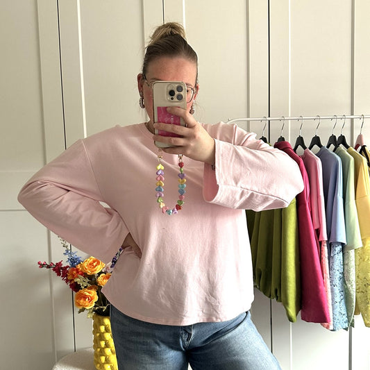 Basic longsleeve - roze