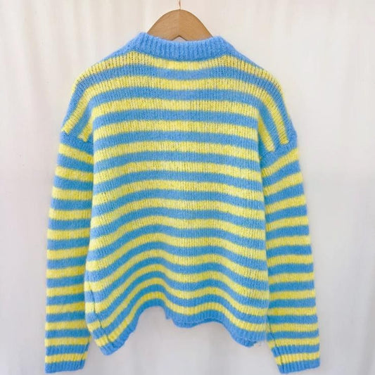 Cardigan Joy - geel/blauw