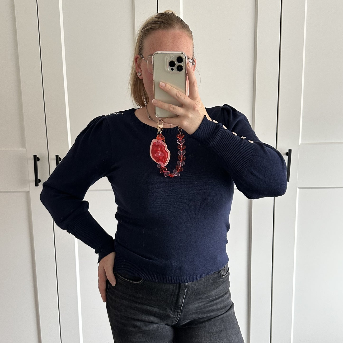 Basic shirt knoopjes - Blauw