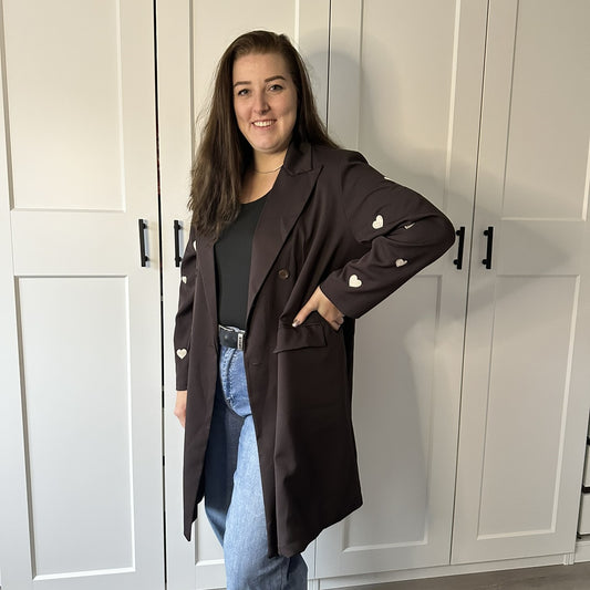 Blazer jack hartjes - Bruin