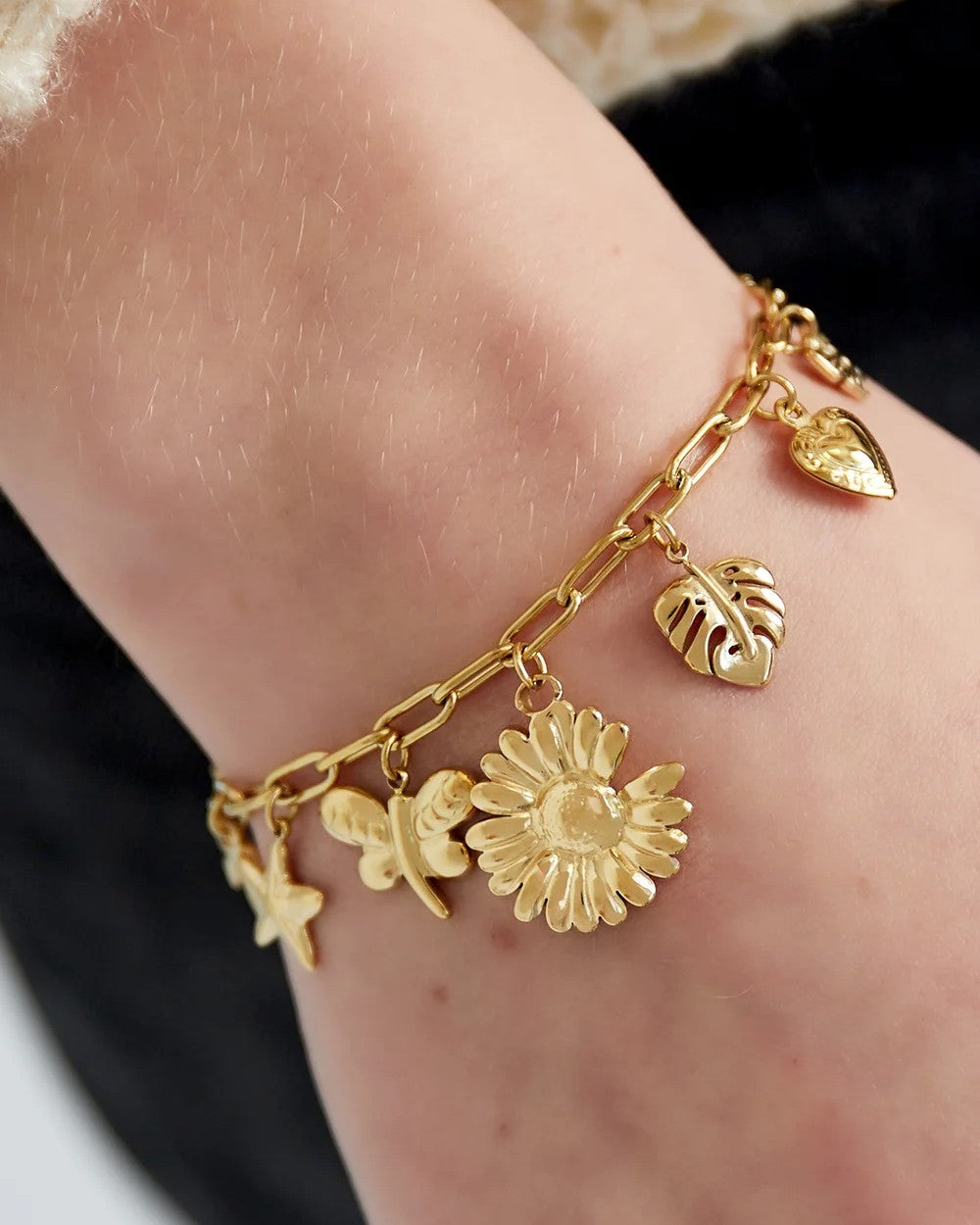 Armband botanical bliss - zilver