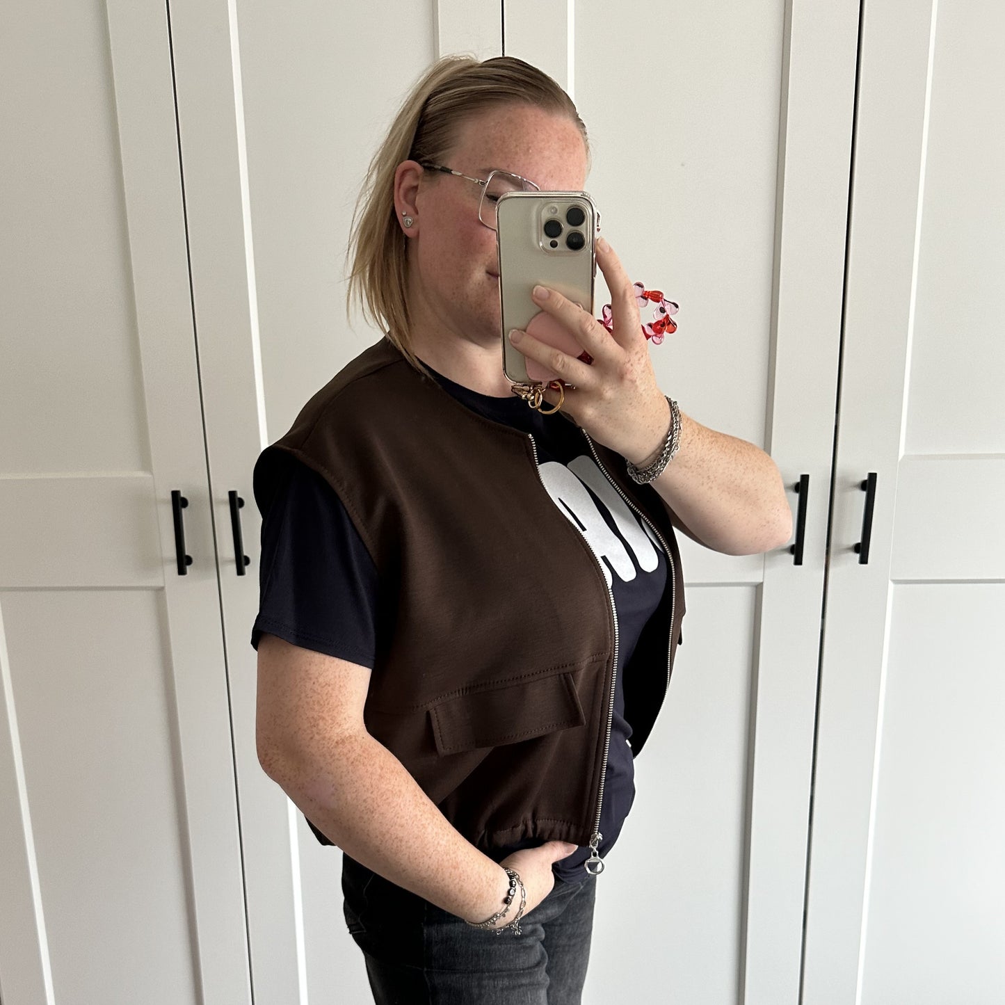 Bomber Gilet - Choco