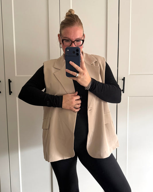 Basic gilet - beige