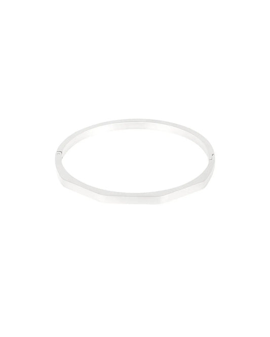 Gevormde armband - zilver