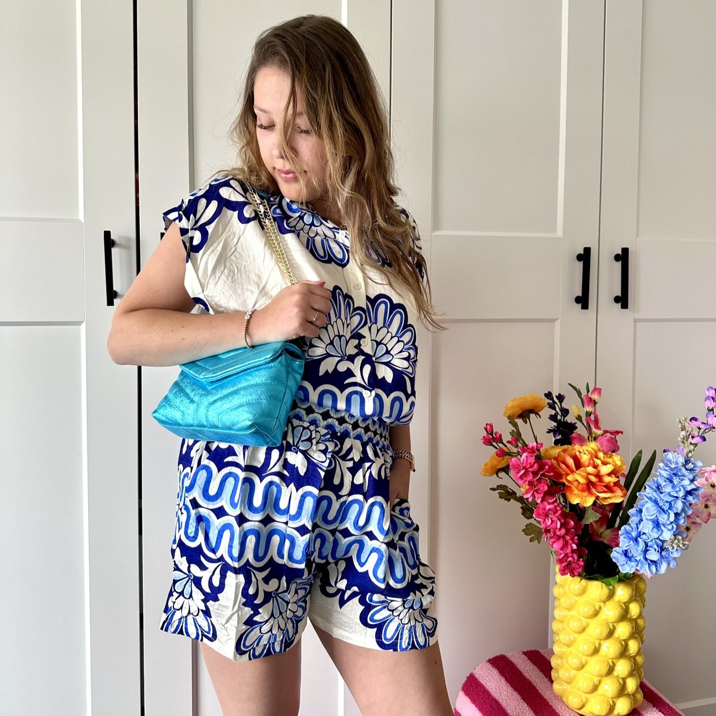 Tweedelige set Marrie - blauw