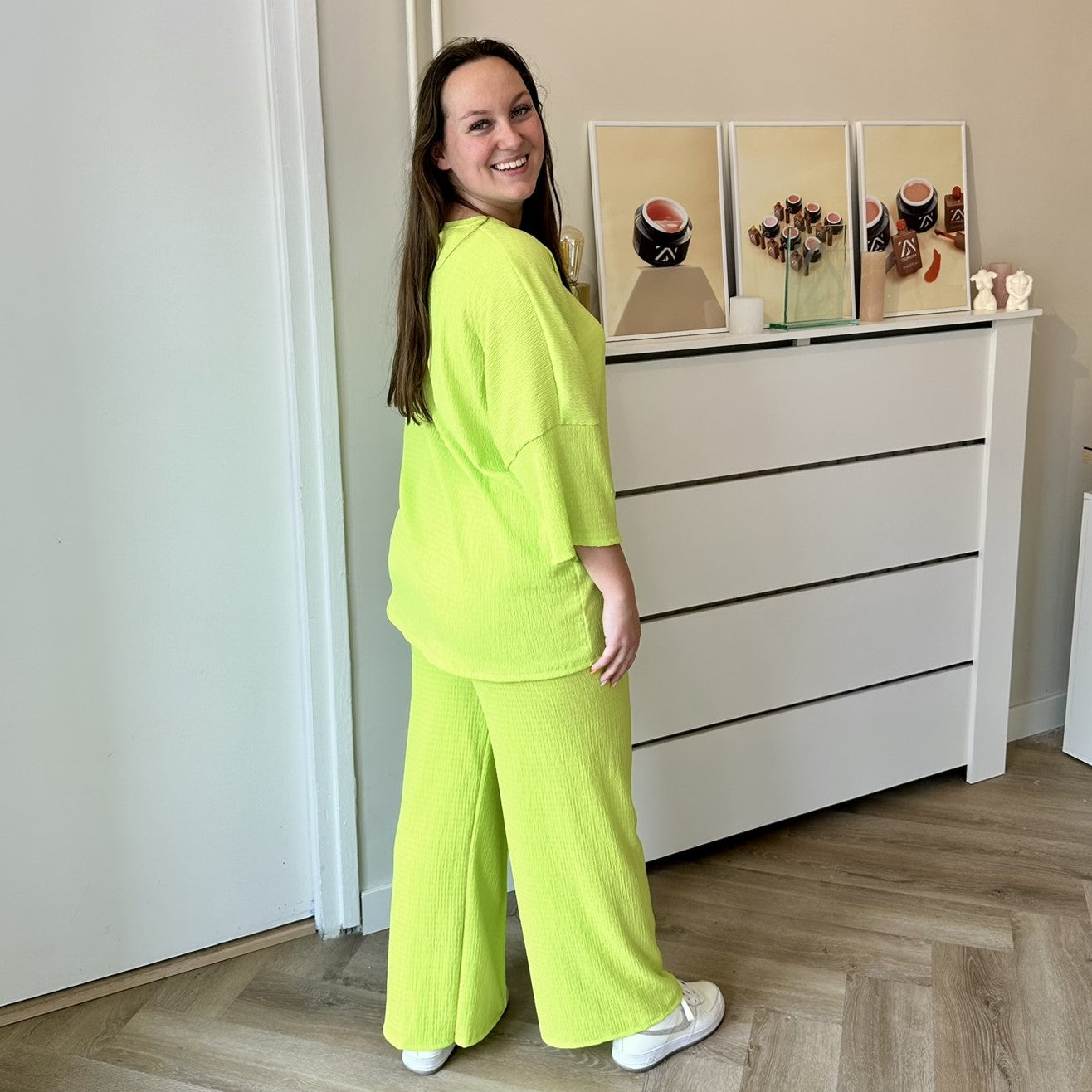 Zoë comfyset - Neon groen