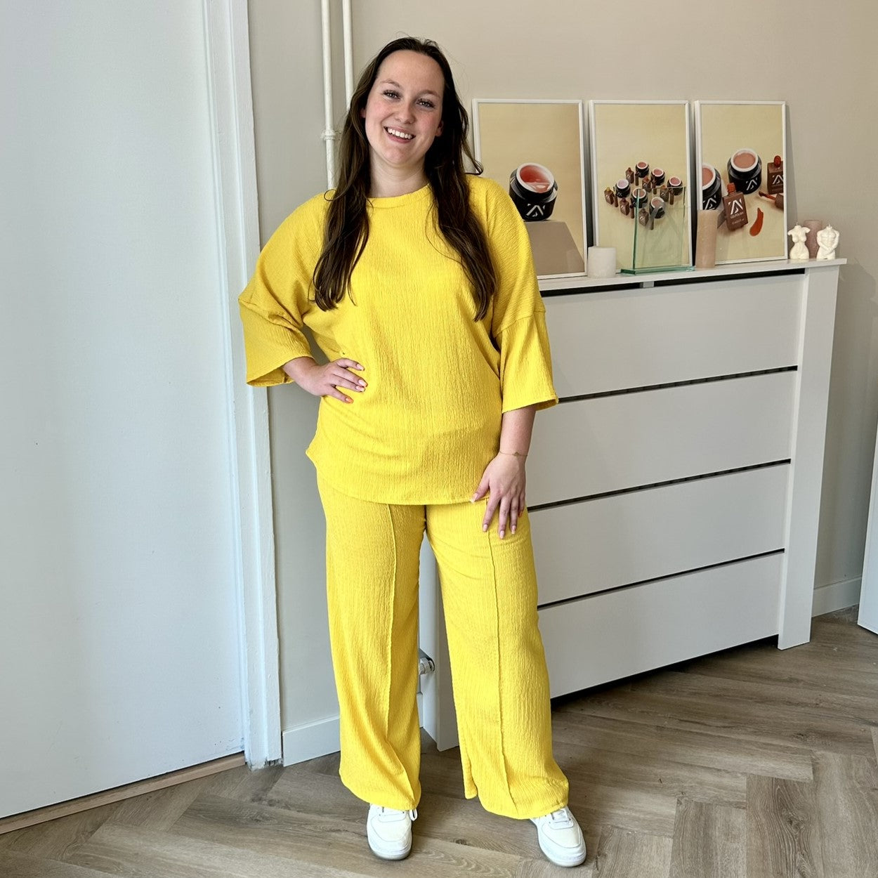 Zoë comfyset - Geel