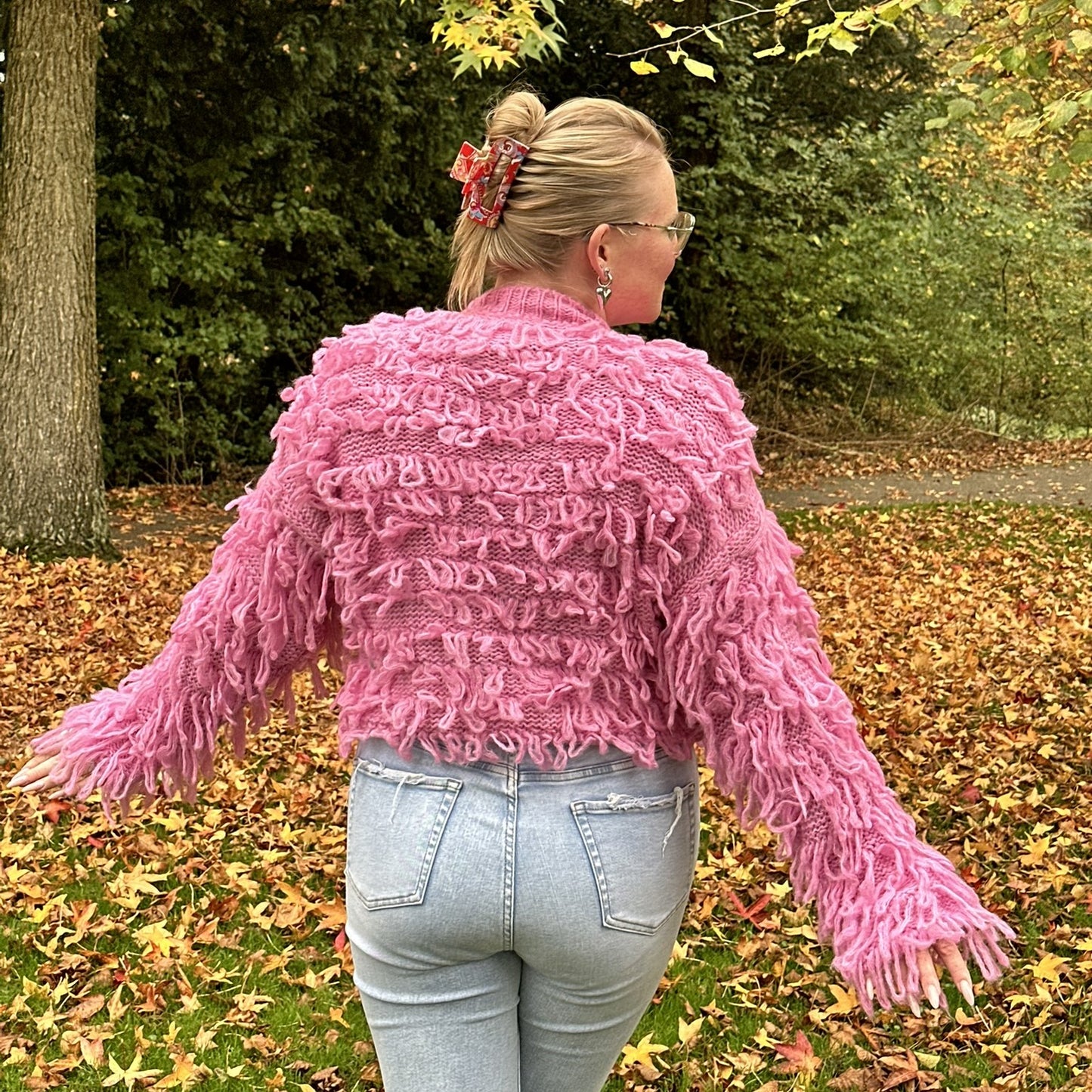 Poef trui - Roze