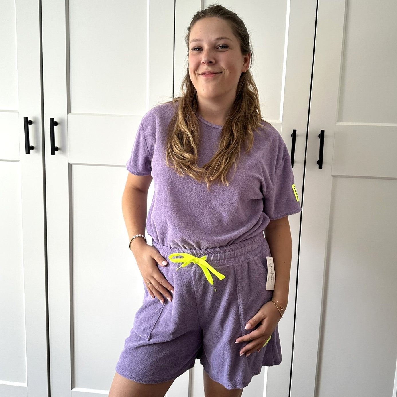 Badstof set - Lila
