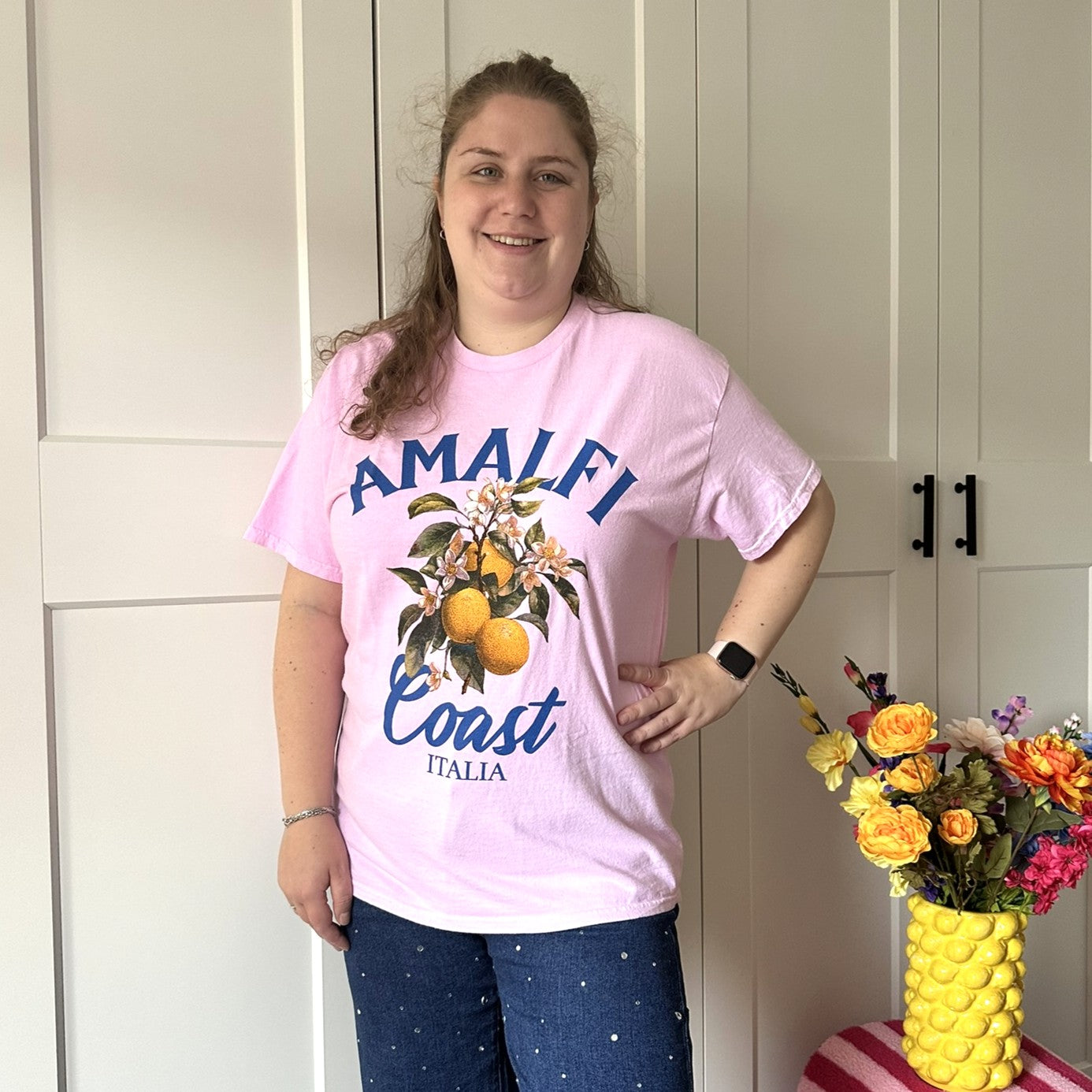 T-shirt Italia - roze