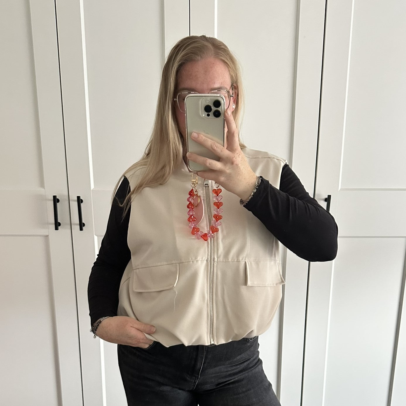 Bomber Gilet - Beige