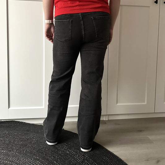 Jeans glitter - zwart