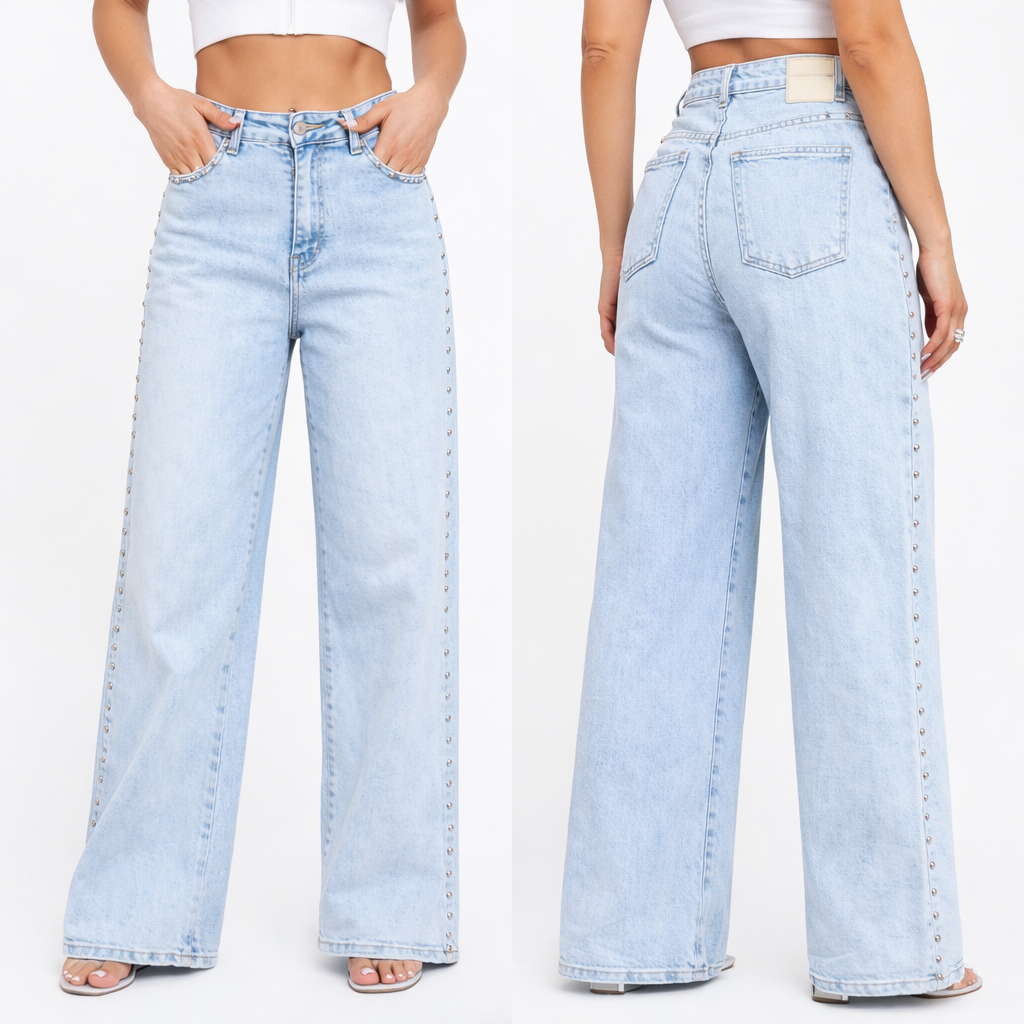 Jeans studs - licht blauw