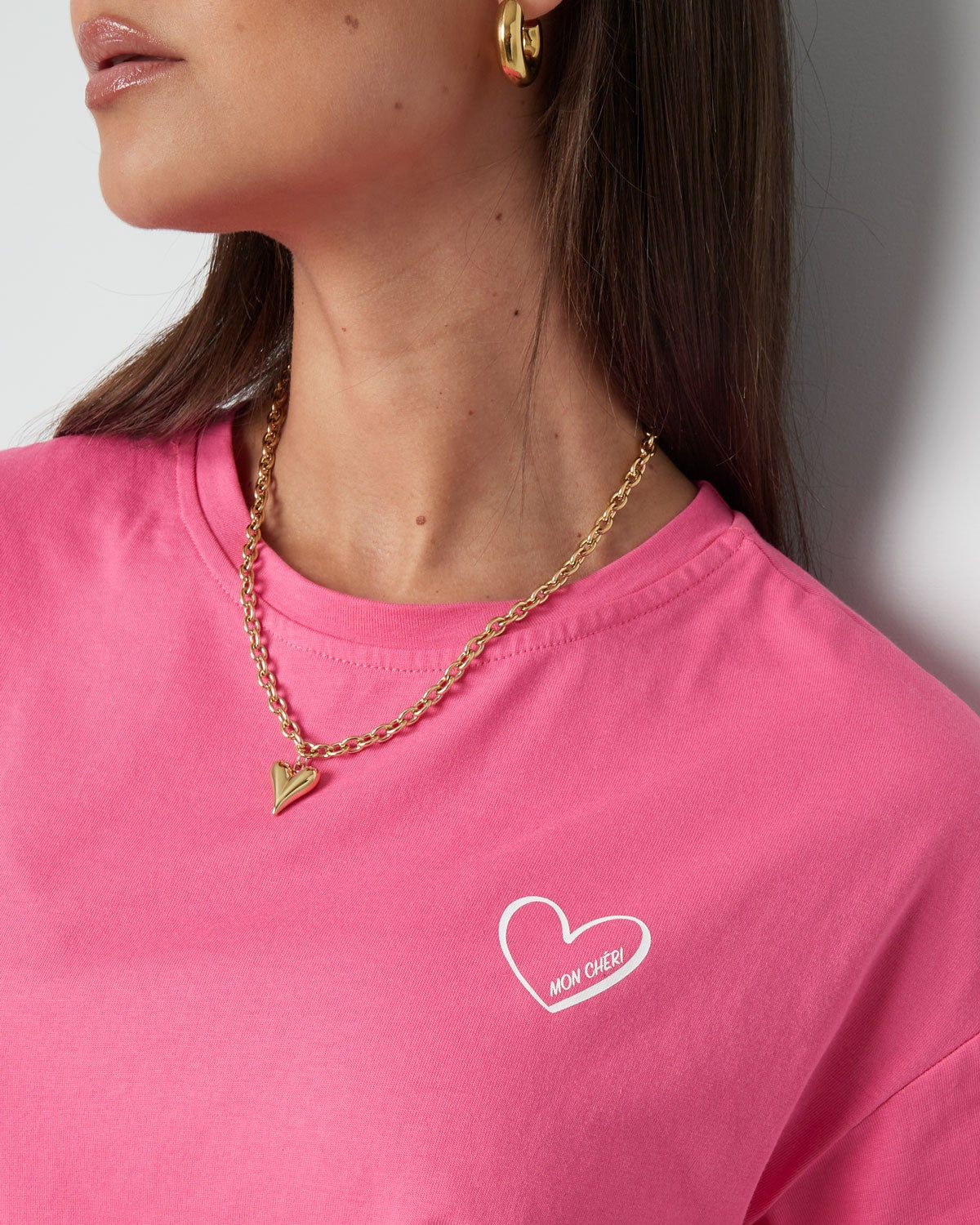 T-shirt mon cheri - roze