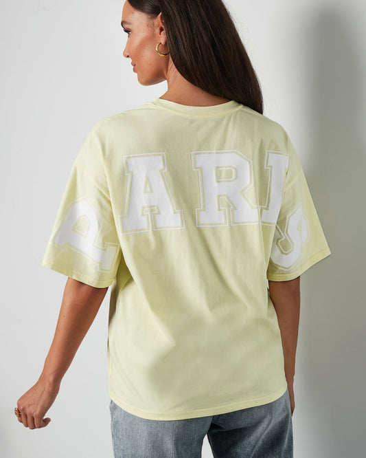 T-shirt Paris - geel