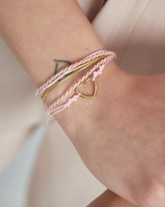 Armband summer flow - rood/roze