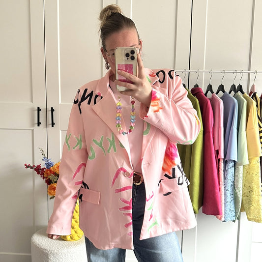 Blazer funky - roze