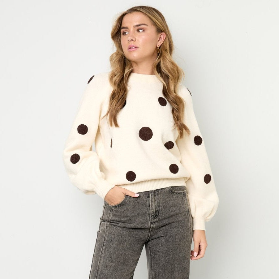 Knit Dottie - Beige