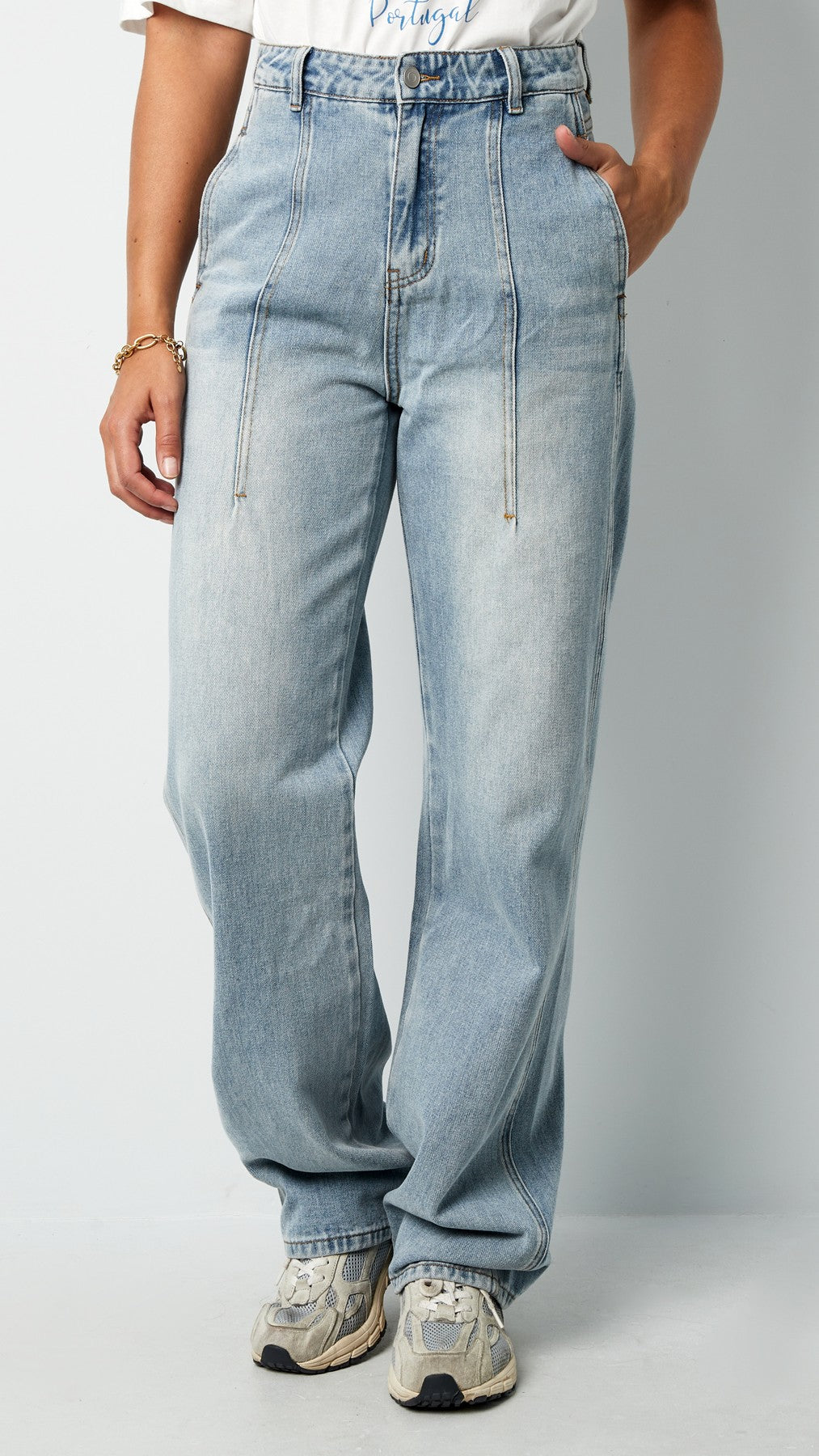 Jeans urban chic - blauw