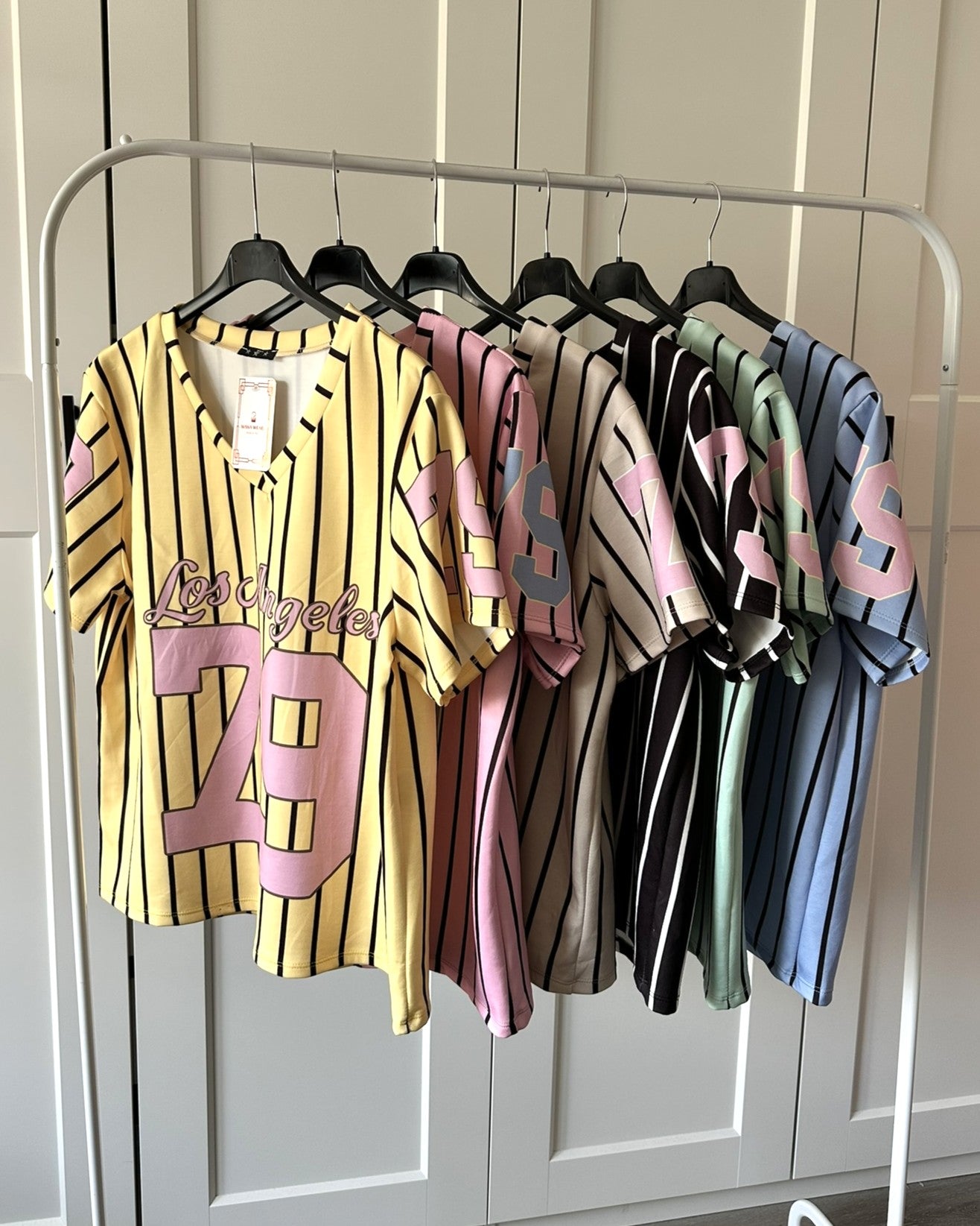 LA t-shirt v hals - mint