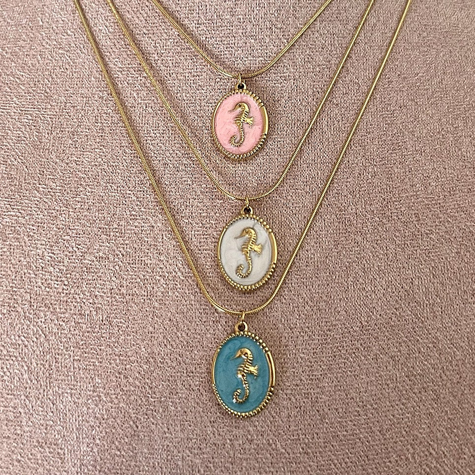 Ketting zeepaardje - blauw