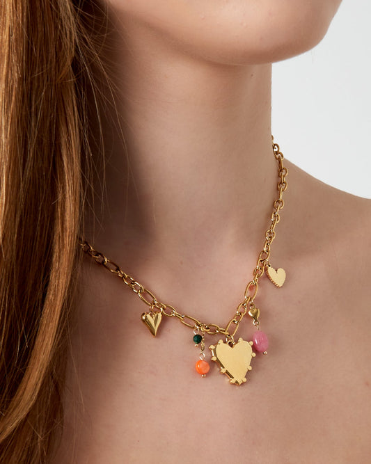 Ketting variety of Love - goud