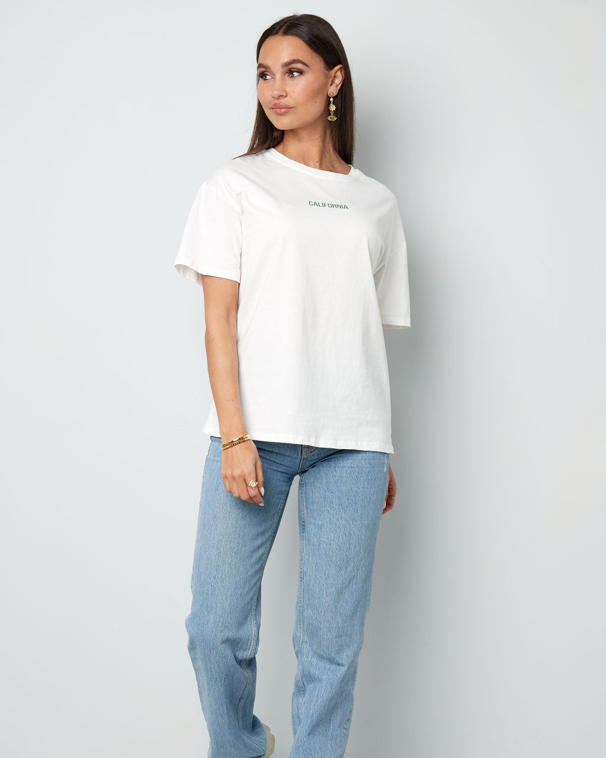 T-shirt Californië - wit