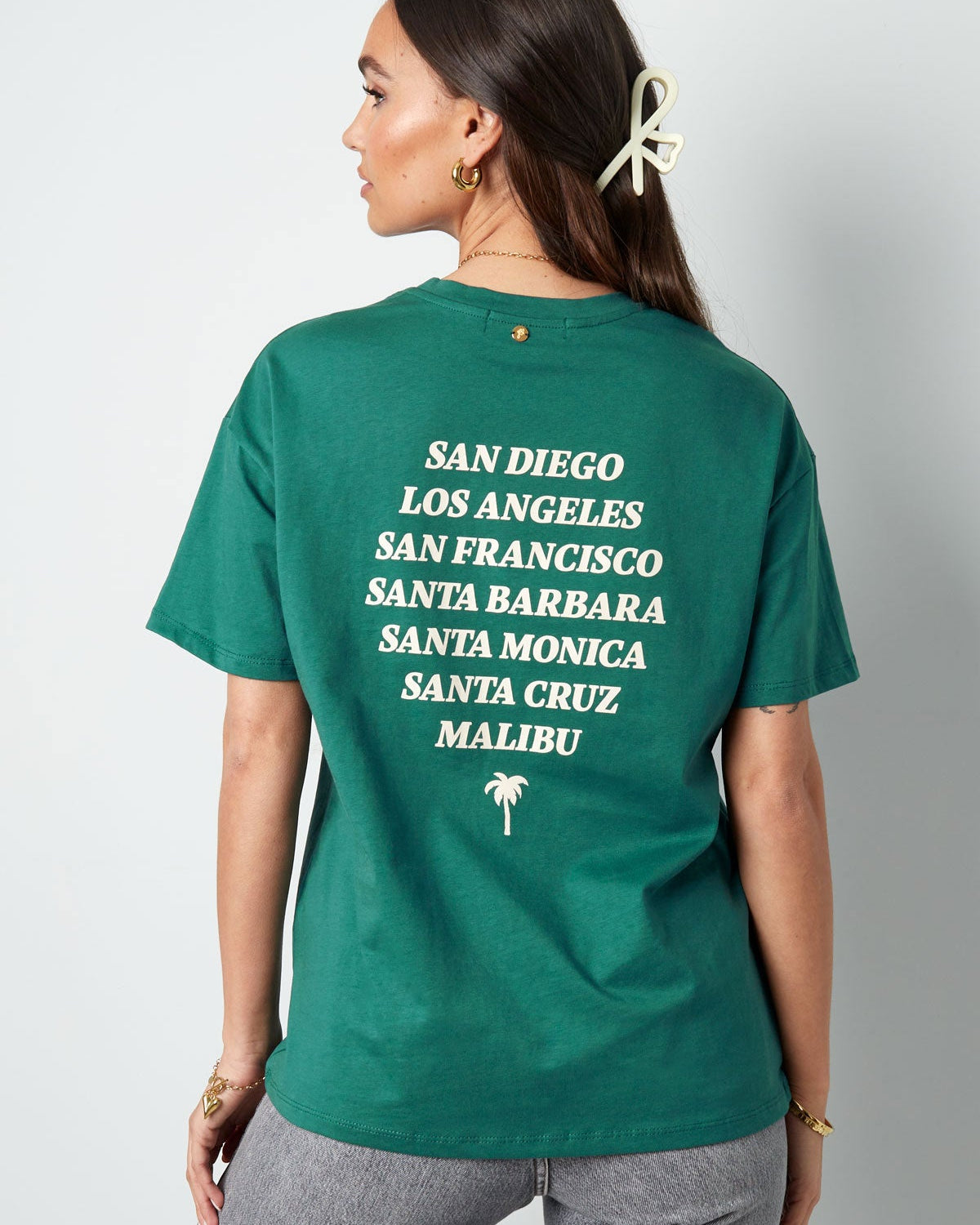 T-shirt Californië - groen