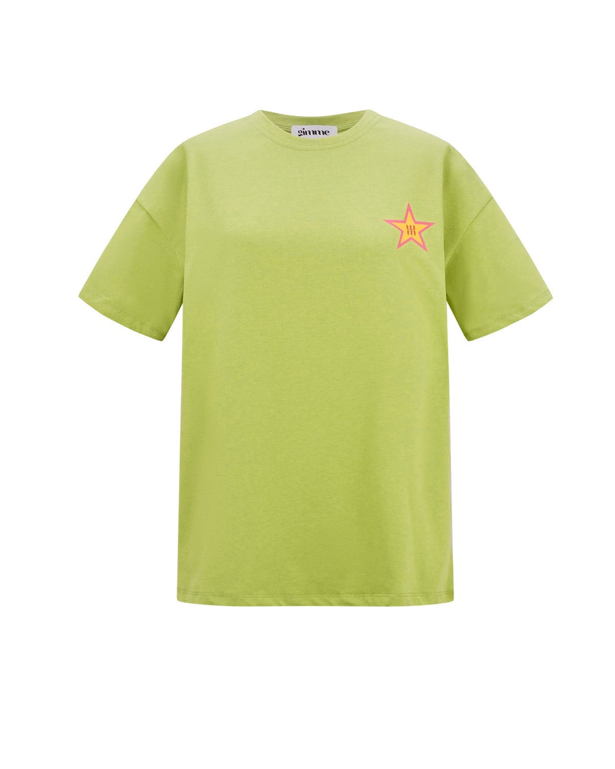 T-shirt colorfull star - groen