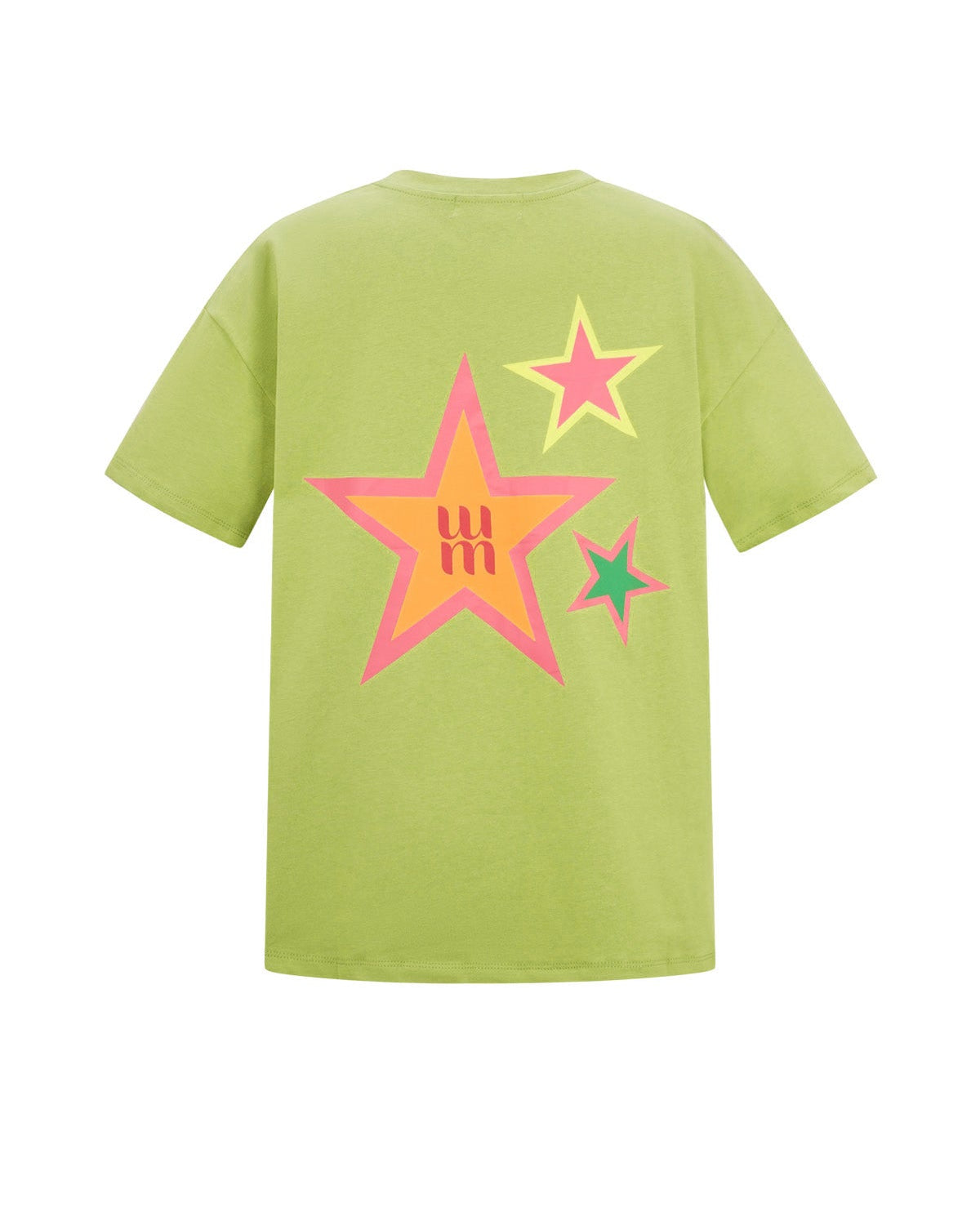 T-shirt colorfull star - groen