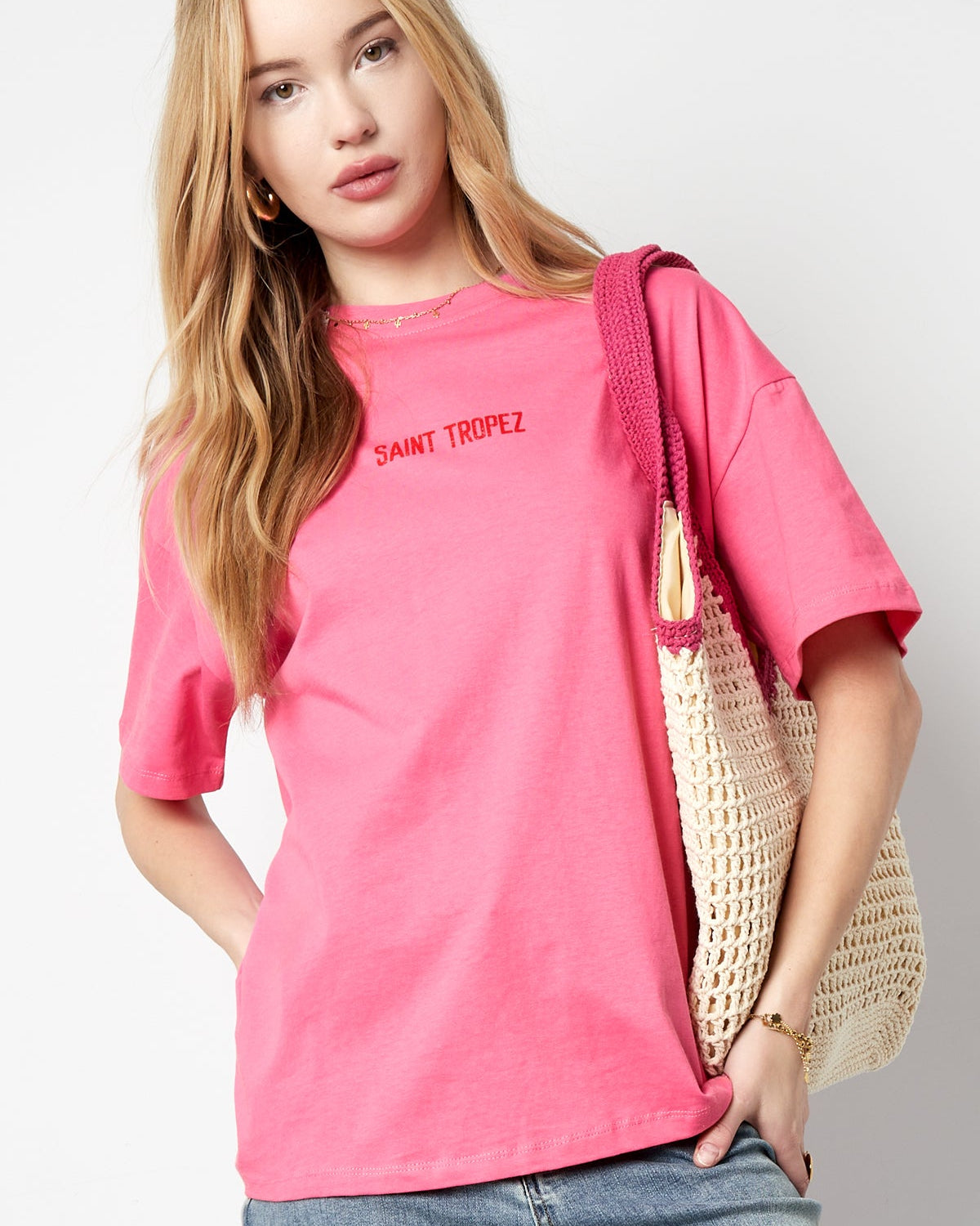 T-shirt Saint tropez - roze