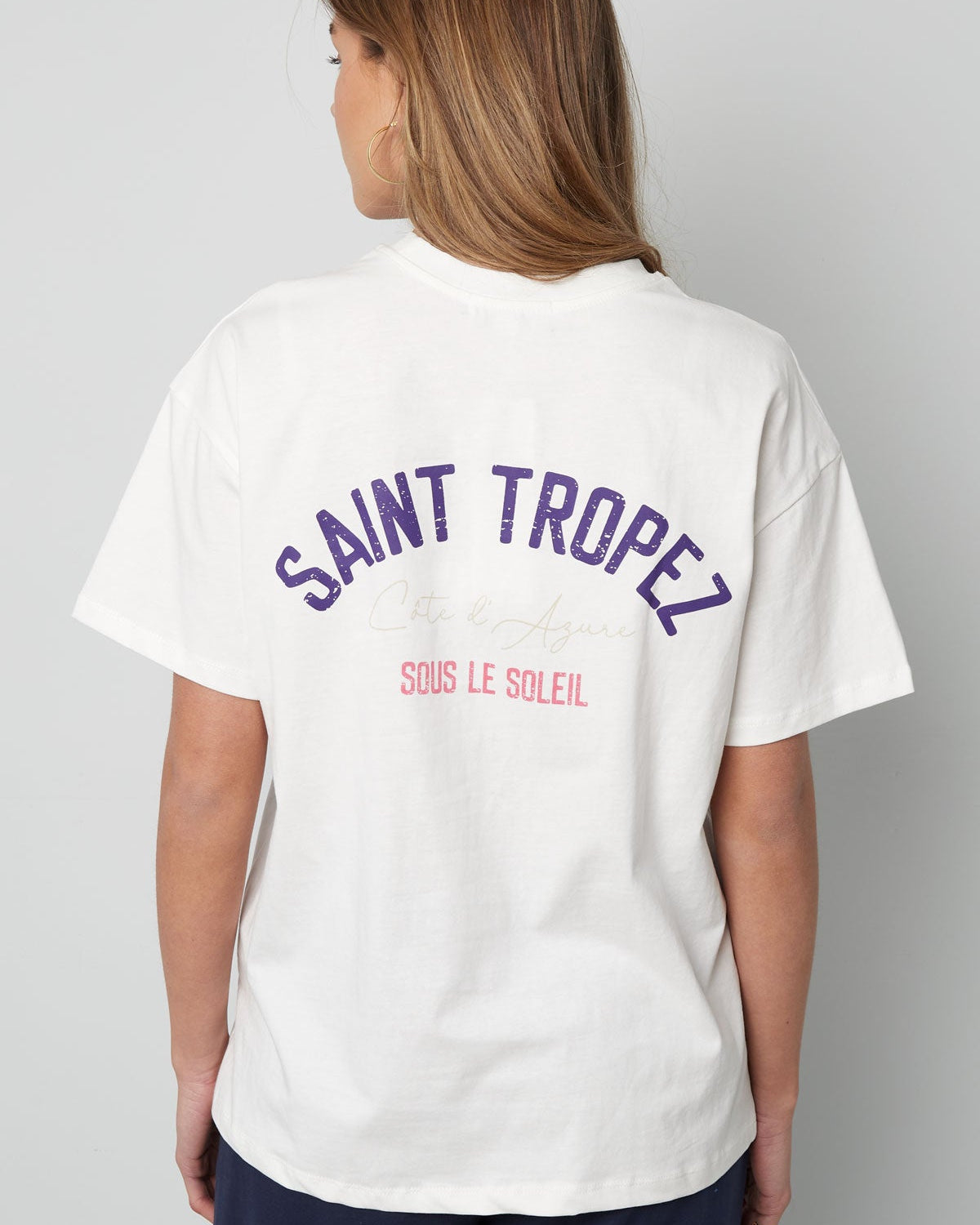 T-shirt Saint tropez - wit