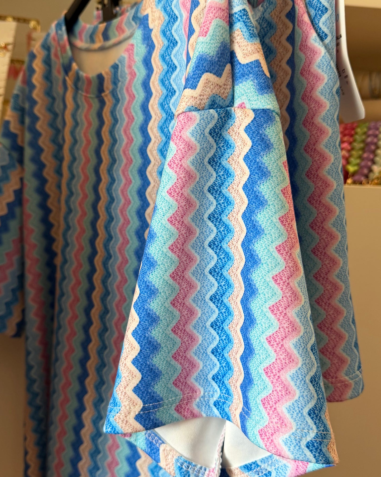 Wafel print set - blauw