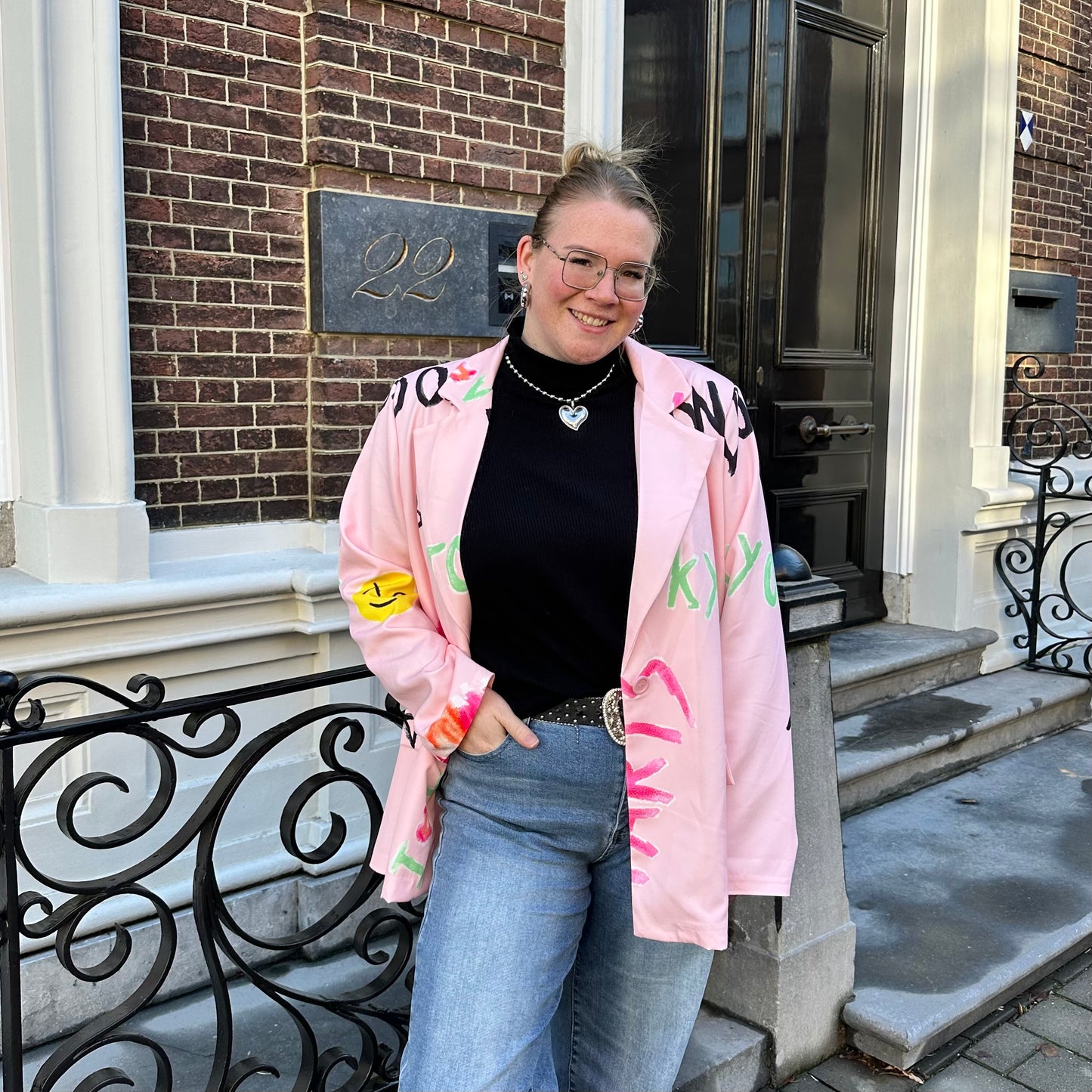 Blazer funky - roze