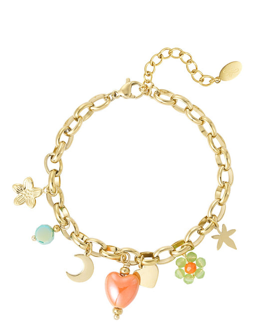 Armband Love life - goud
