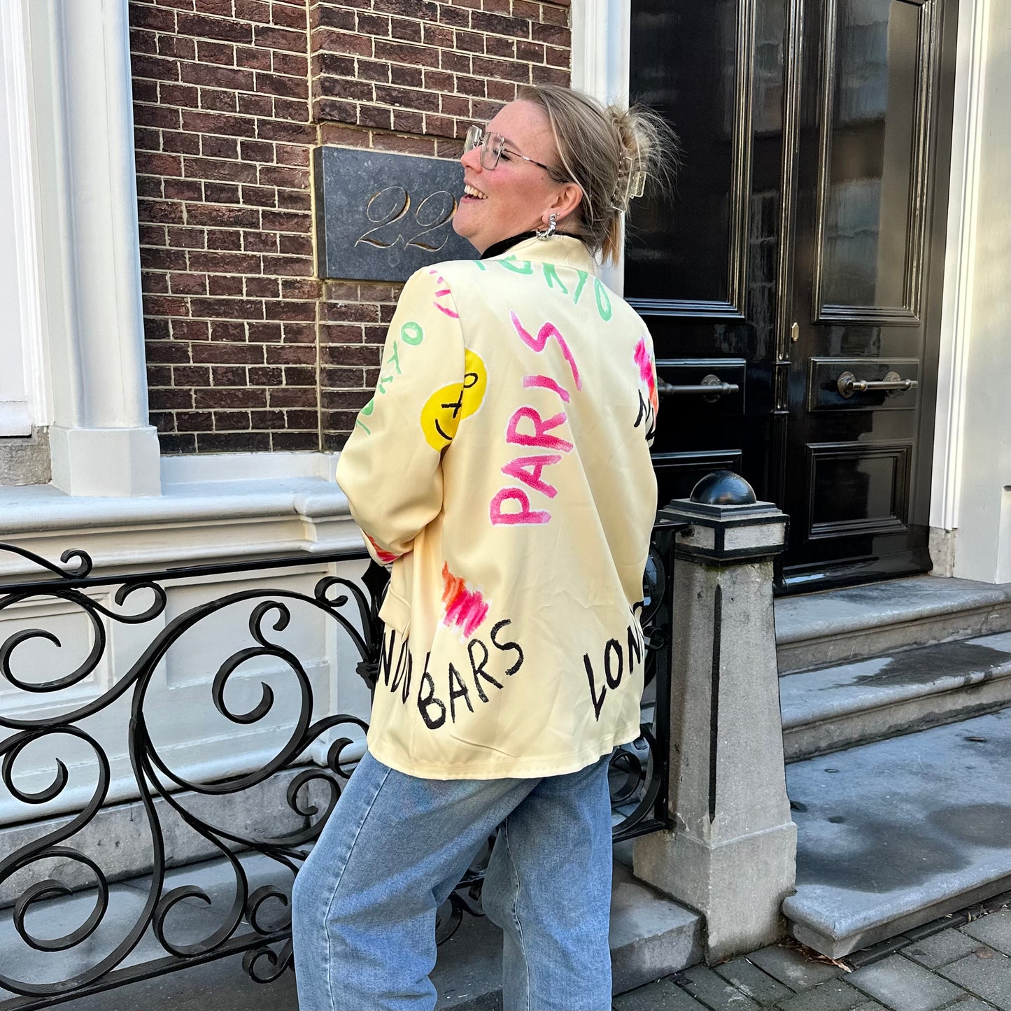 Blazer funky - geel